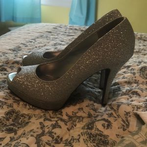 Silver Pumps